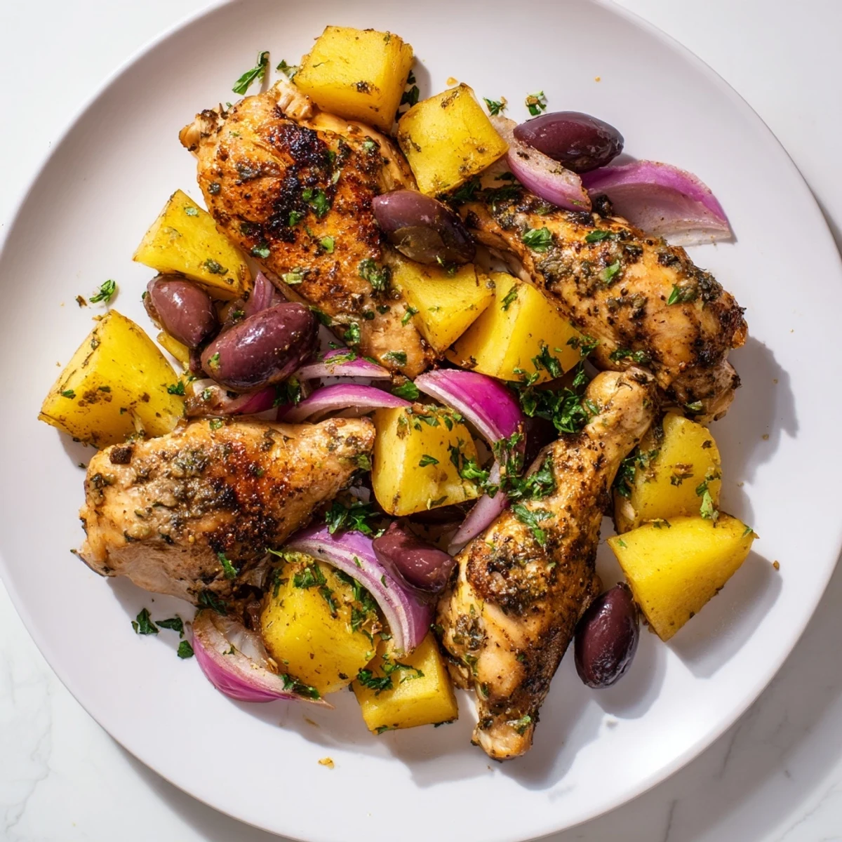 Greek Lemon Chicken Potatoes