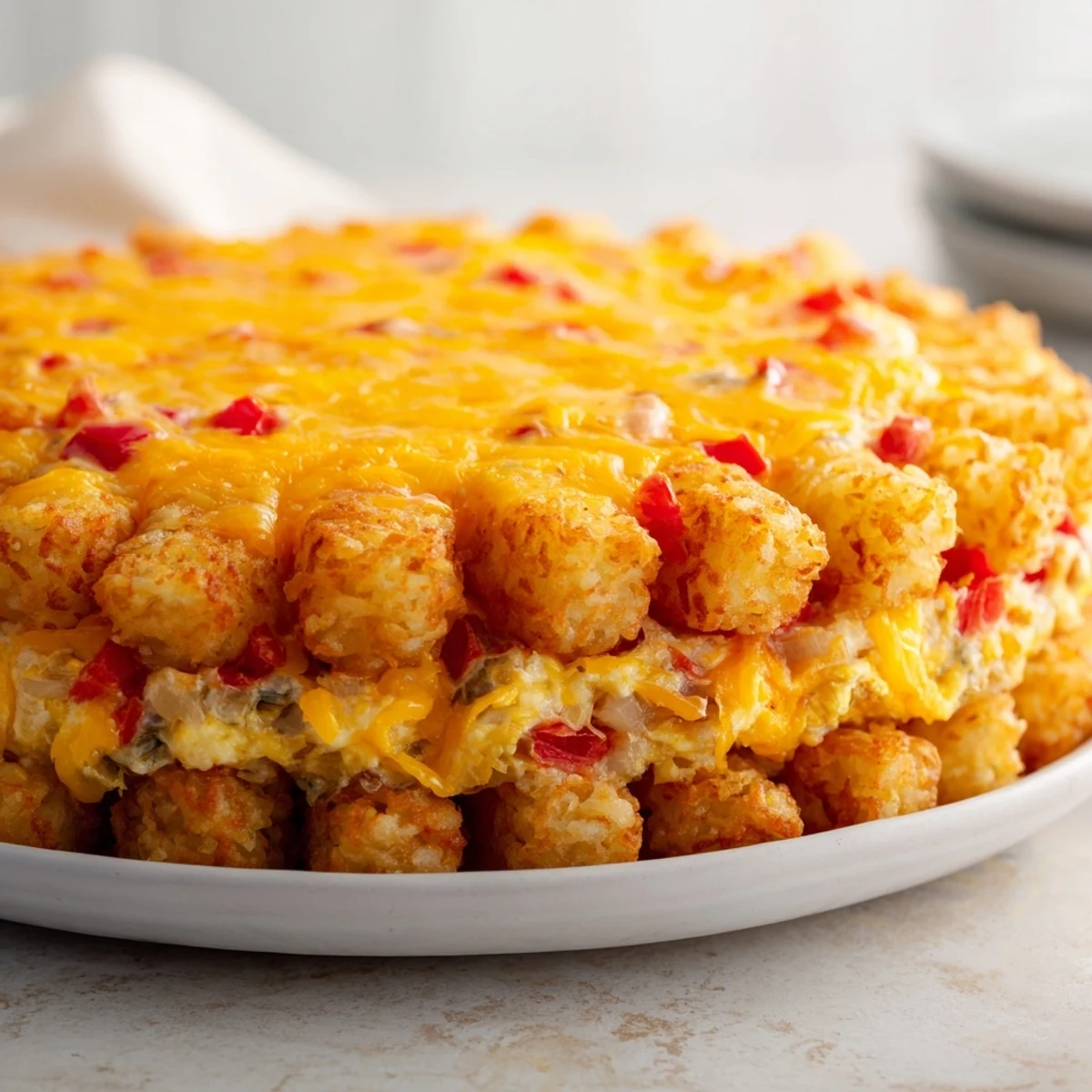 Crispy Tater Tot Frittata