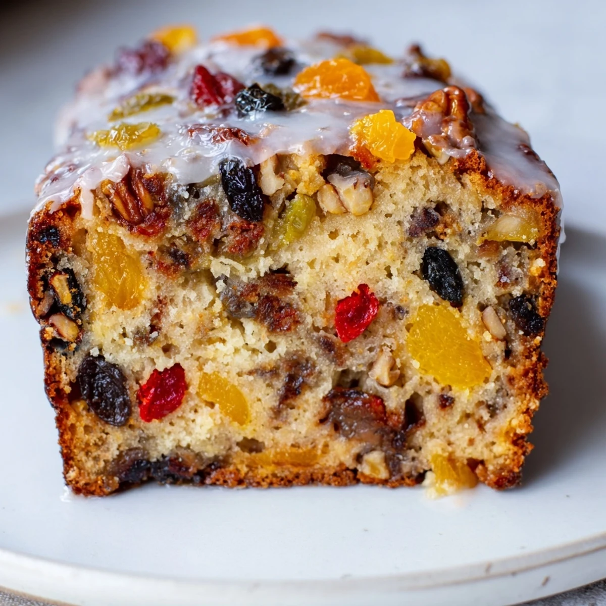 Easy Glazed Christmas Fruit Loaf