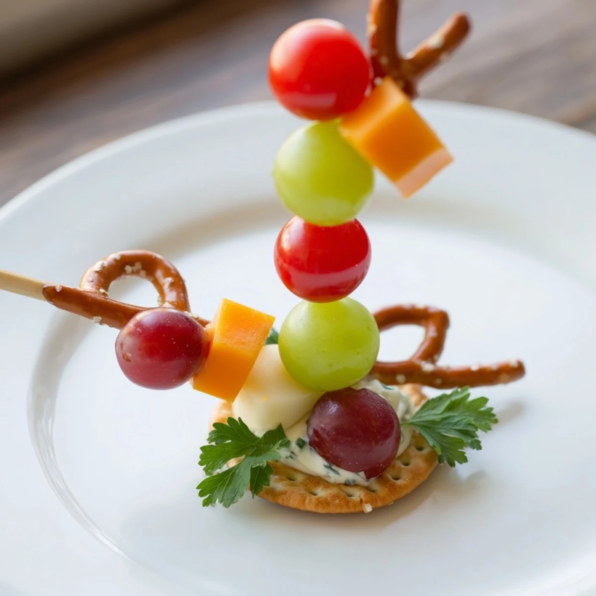 A close-up of the fun Up, Up, & Away Hot Air Balloon Snacks, ready for cheerful kid's snack time.