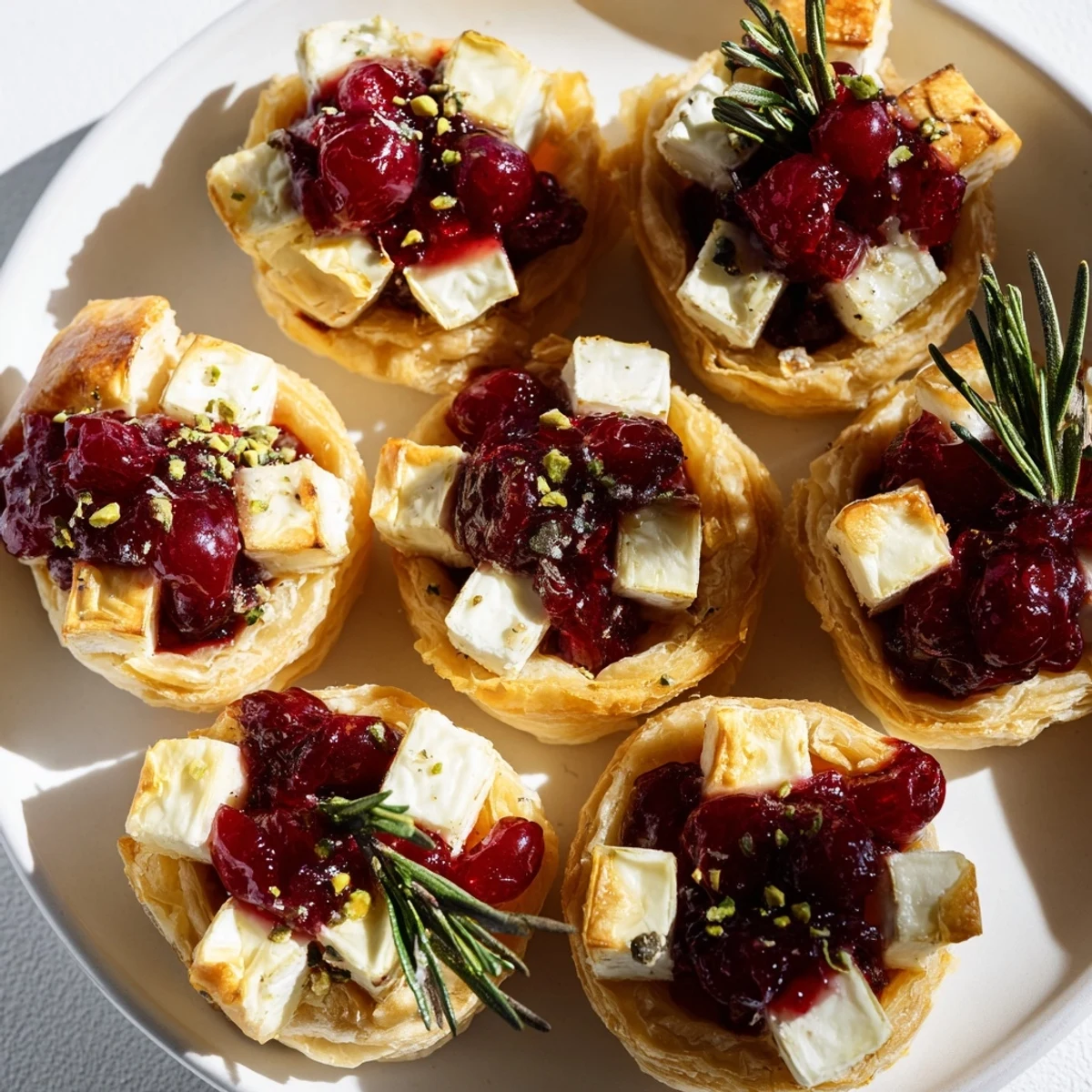 Cranberry Brie Bites Wreath