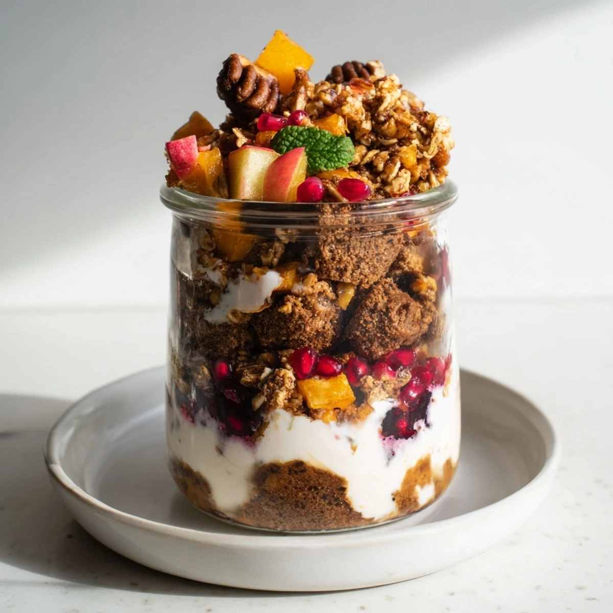 Christmas Pudding Yogurt Bar