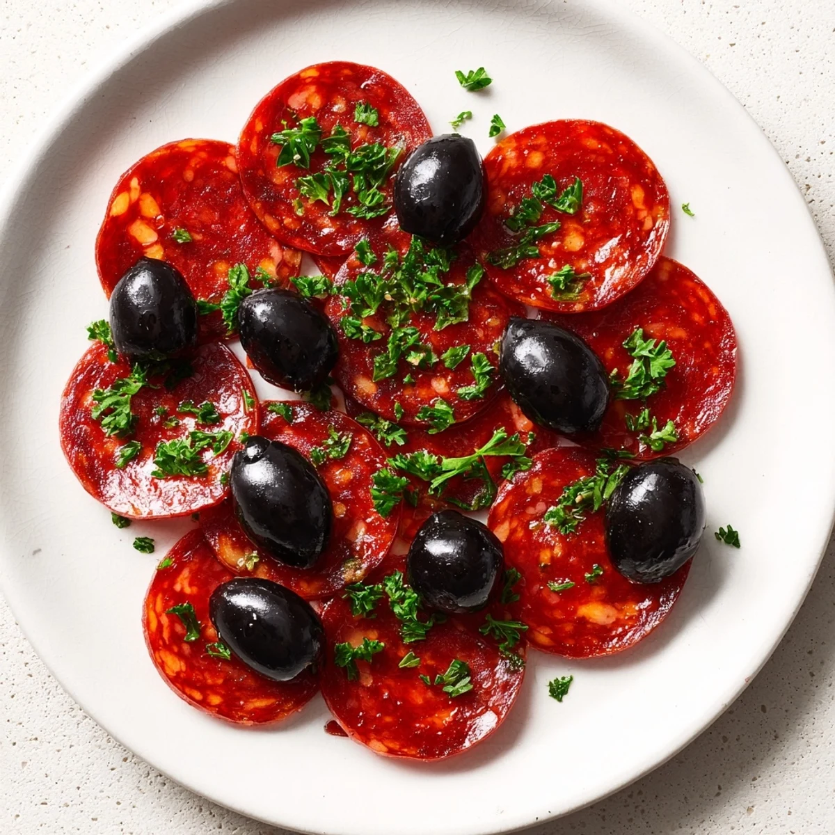 Sliced Pepperoni Olive Halves