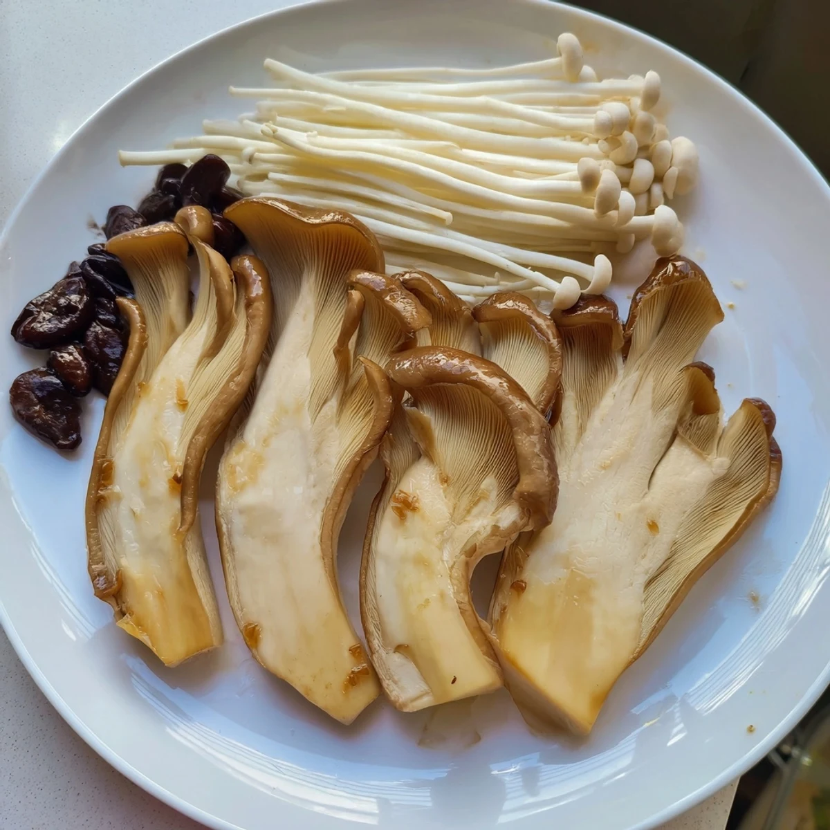 A beautiful serving board creates a savory Umami Bomb Asian Delight with mushroom and umami-rich flavors.