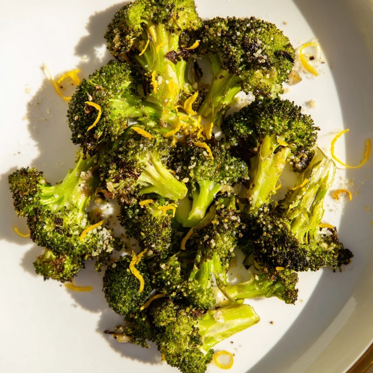 Lemon Garlic Roasted Broccoli