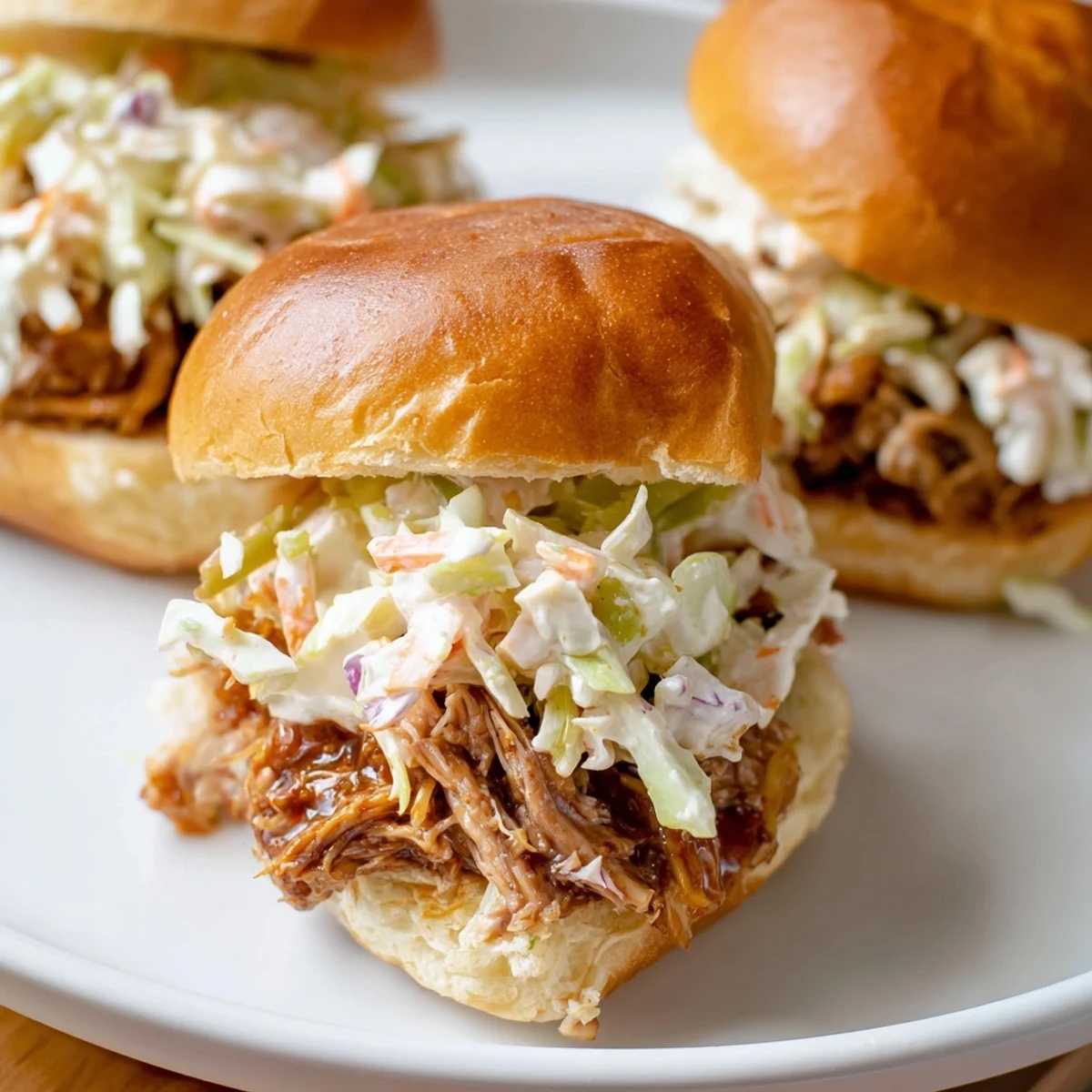 Juicy BBQ jackfruit filling piled high on slider buns, offering a delicious alternative to pulled pork.