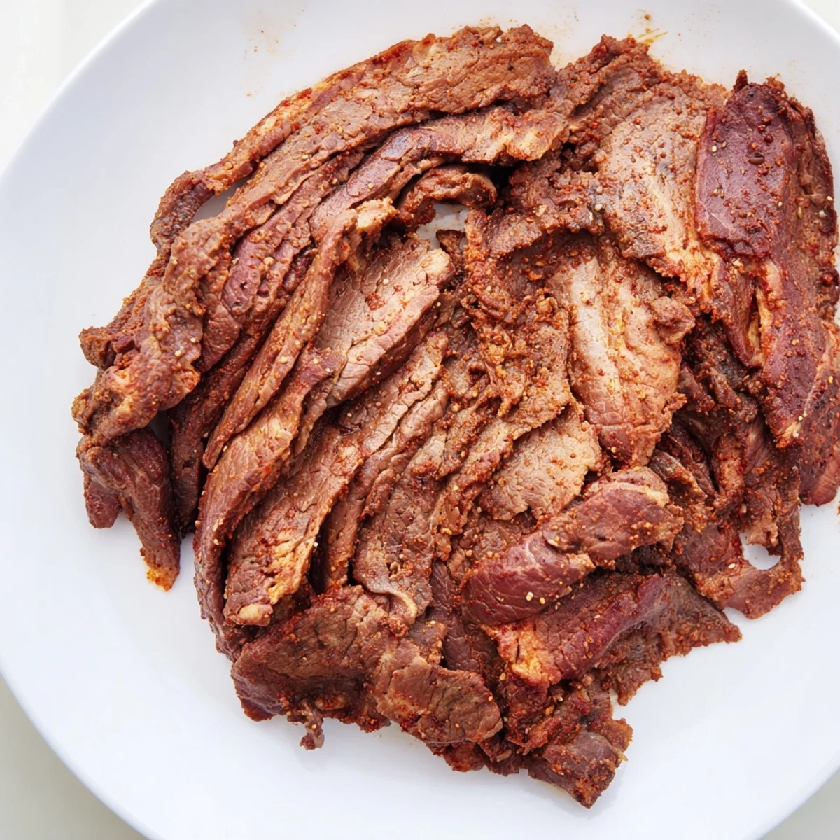 Juicy layers of slow-roasted Turkish döner meat, beautifully browned and spiced for a flavorful meal.