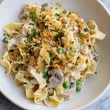 Creamy Tuna Noodle Casserole 2.0 with tender noodles and vegetables, baked to perfection.