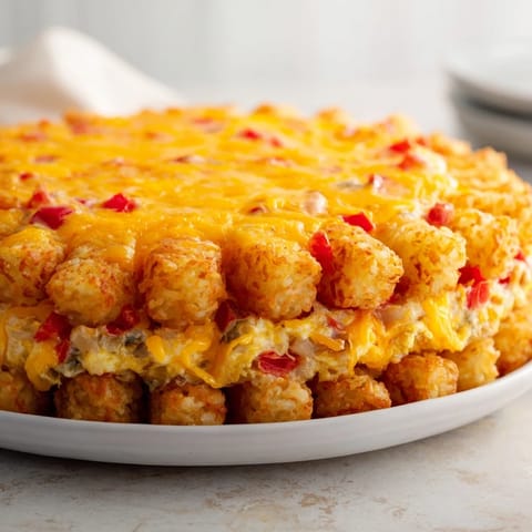 Crispy Tater Tot Frittata