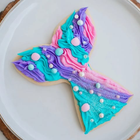 Mermaid Tail Under Sea