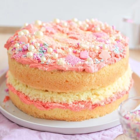 This whimsical Château de Princesse Cœurs et Étoiles dessert features layers of cake topped with sugary hearts.