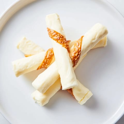 Crispy pretzel rods meet creamy string cheese in this simple, delicious after-school snack.