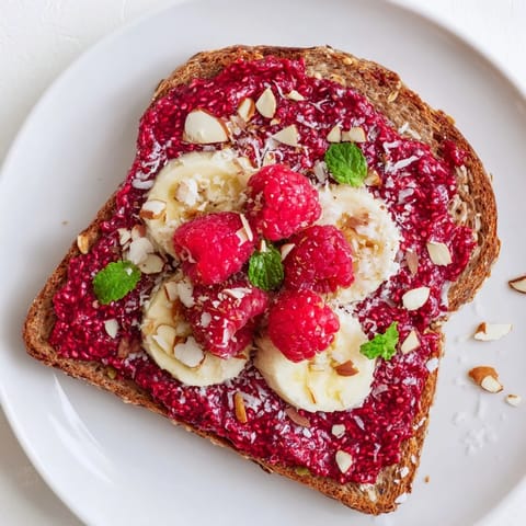 Raspberry Chia Jam Toast