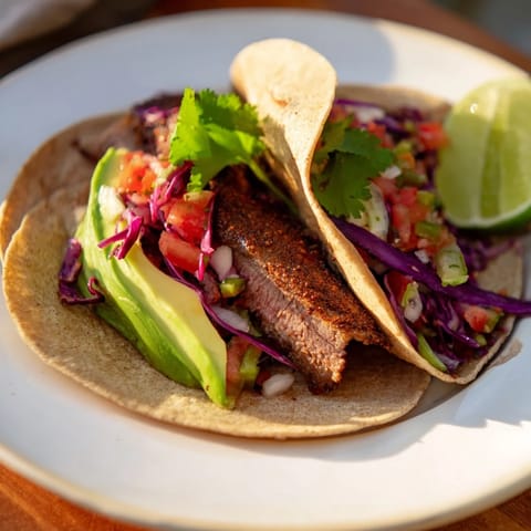Coffee Rubbed Steak Tacos