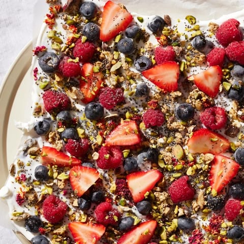 Frozen Fruit Yogurt Bark