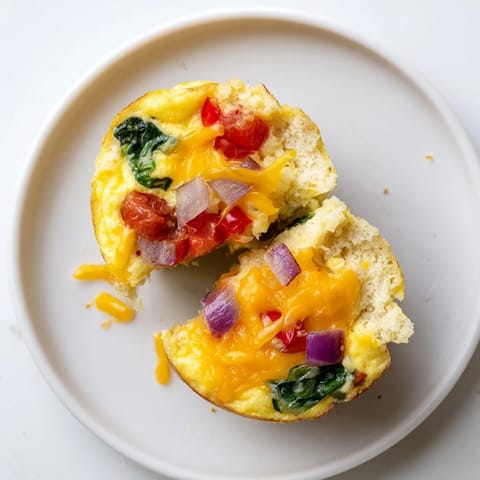 Fluffy Egg Muffins Veggies Cheese
