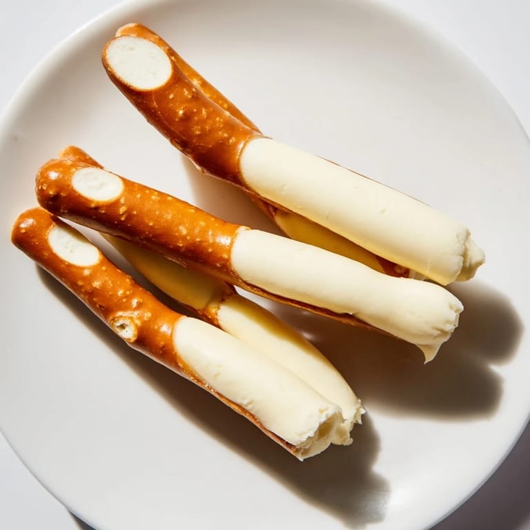 Quick string cheese and pretzel rods snack: a simple, satisfying, and perfectly balanced American classic.