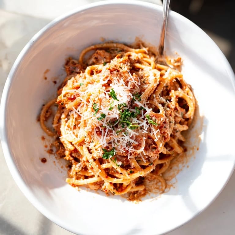 Bright and flavorful, this easy 15-Minute Garlic Parmesan Pasta features golden Parmesan and ditalini pasta.