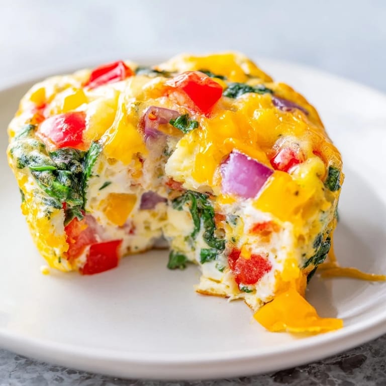 A platter of freshly baked Customizable Egg Muffins ready for a quick and satisfying breakfast.