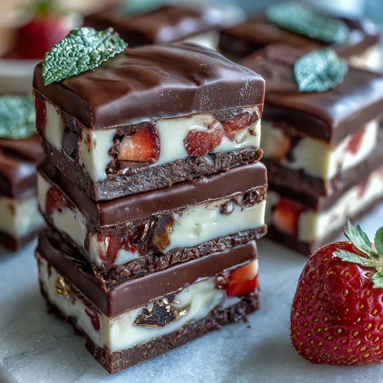 Layered Dubai Chocolate Strawberry Bark features marbled chocolate, sliced strawberries, and crunchy pistachios for a viral treat.