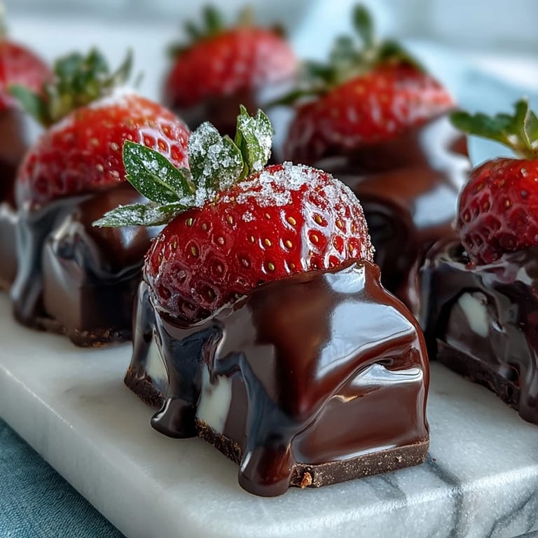 Decadent Dubai Chocolate Strawberry Bark swirls white and dark chocolate with rose petals and gold leaf.