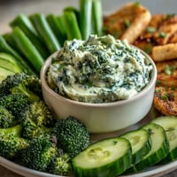 Green Snacks Board with Cucumber, Snap Peas, and Avocado Ranch dip, arranged on a rustic wooden platter for a fresh, healthy appetizer.