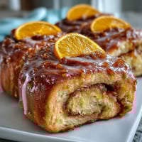 Soft mini orange rolls with citrus sugar filling and bright glaze, baked to golden perfection using crescent dough.